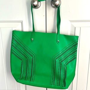Green Shoulder Tote